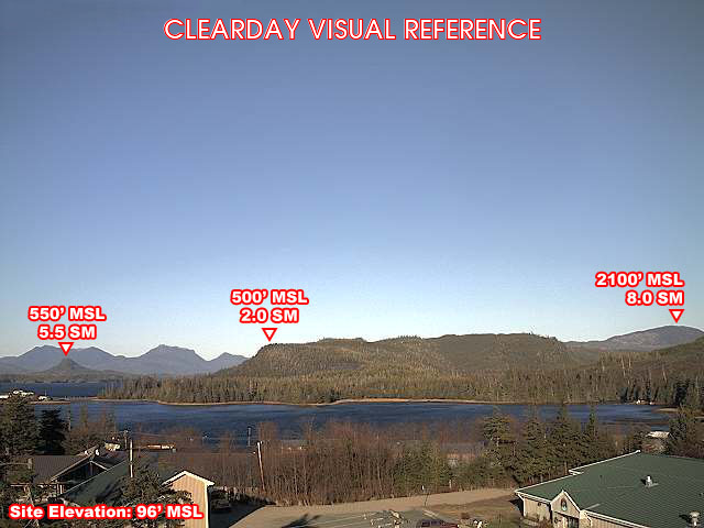 Craig, North view on a clear day