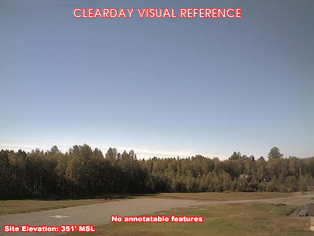 Talkeetna, SouthWest view on a clear day