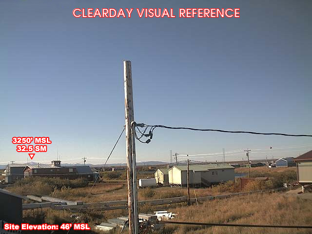Selawik, SouthWest view on a clear day