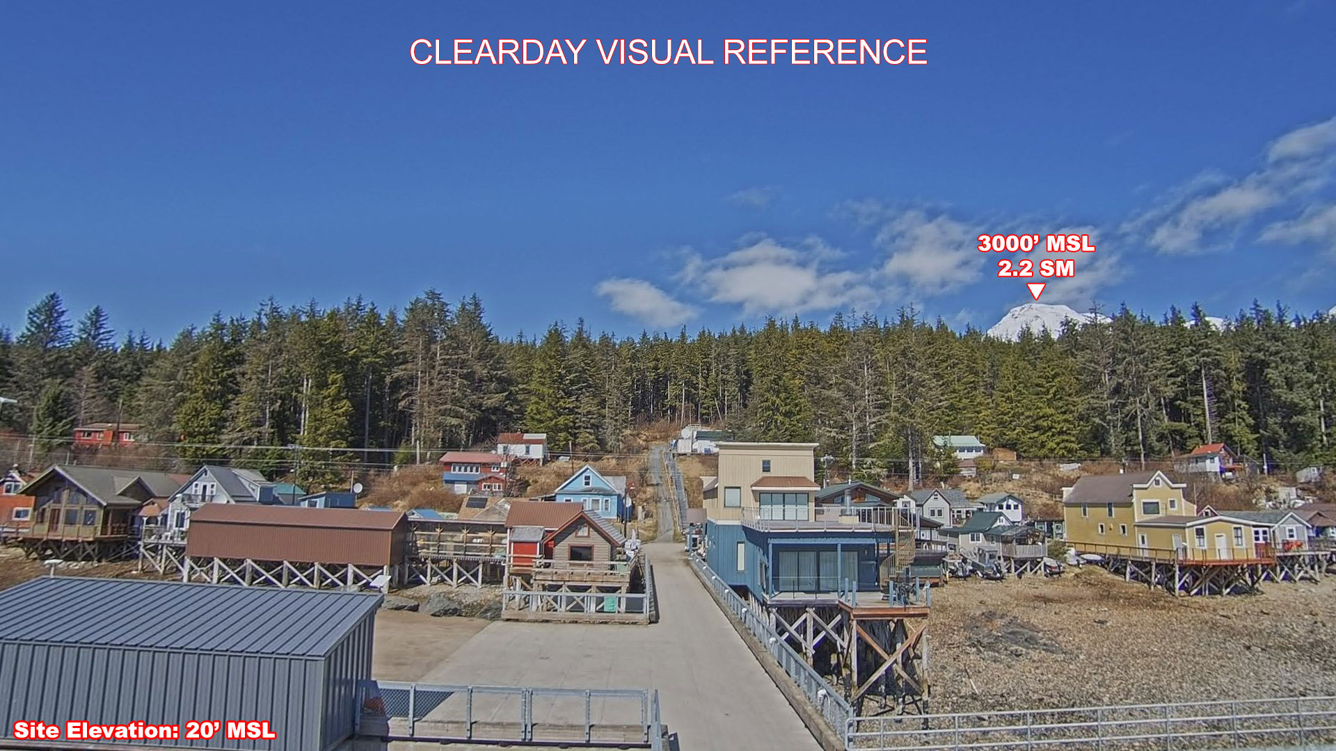 Tenakee Springs, North view on a clear day