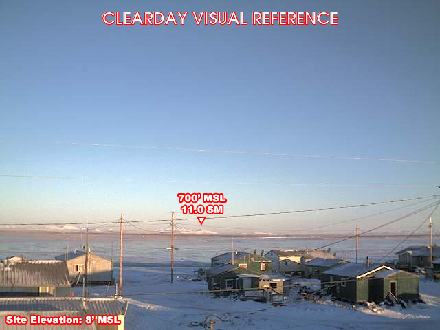 Kivalina, NorthEast view on a clear day