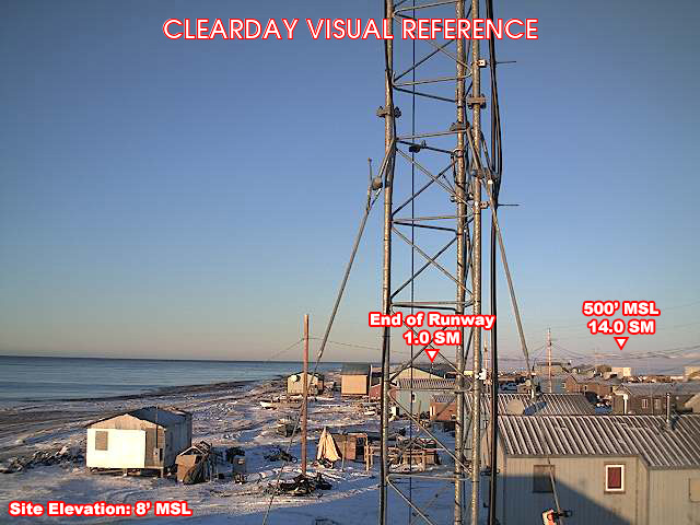 Kivalina, NorthWest view on a clear day
