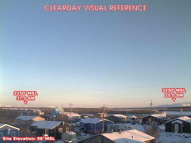 Noatak, NorthEast view on a clear day