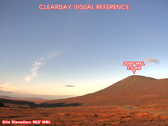 Red Dog, SouthWest view on a clear day