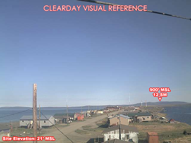 Shaktoolik, NorthWest view on a clear day
