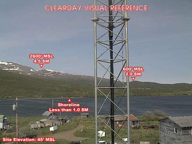 Chignik Lake, NorthEast view on a clear day