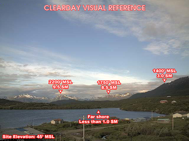 Chignik Lake, East view on a clear day