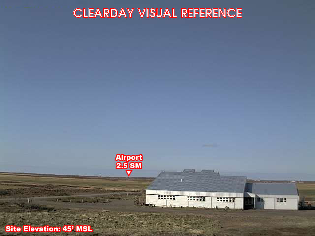 Port Heiden, North view on a clear day