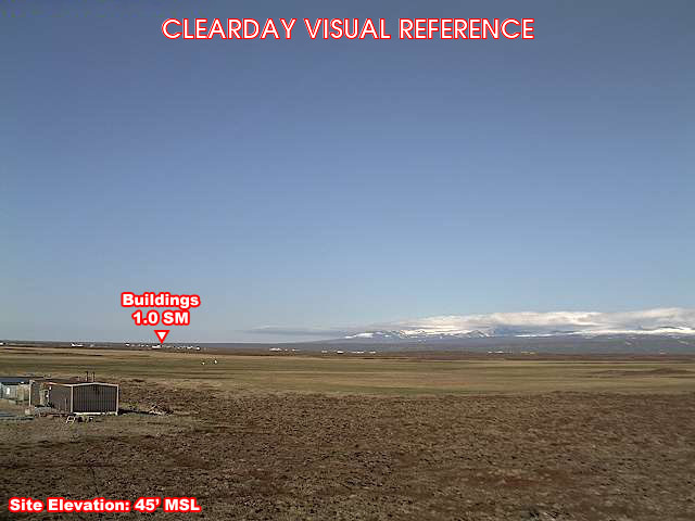 Port Heiden, East view on a clear day