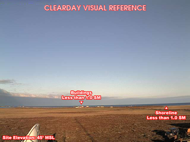 Port Heiden, West view on a clear day