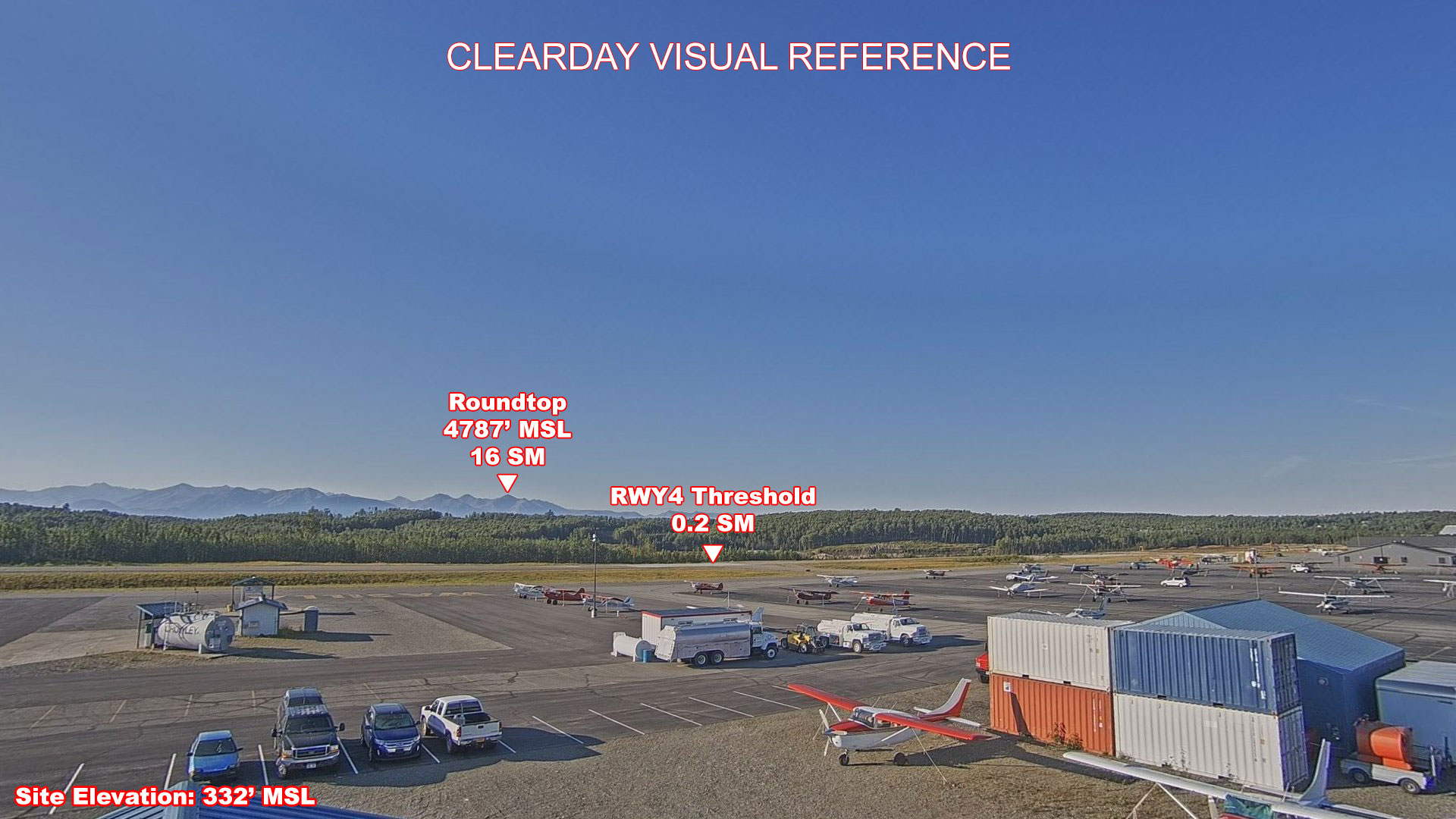 Wasilla, South view on a clear day