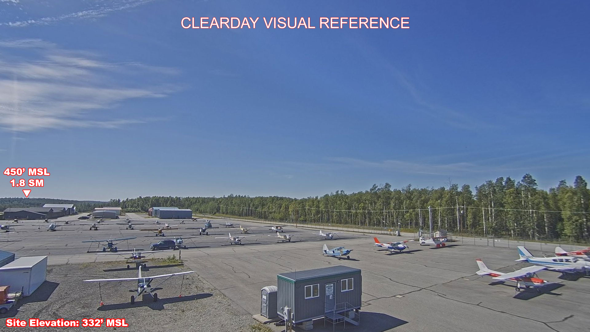 Wasilla, West view on a clear day