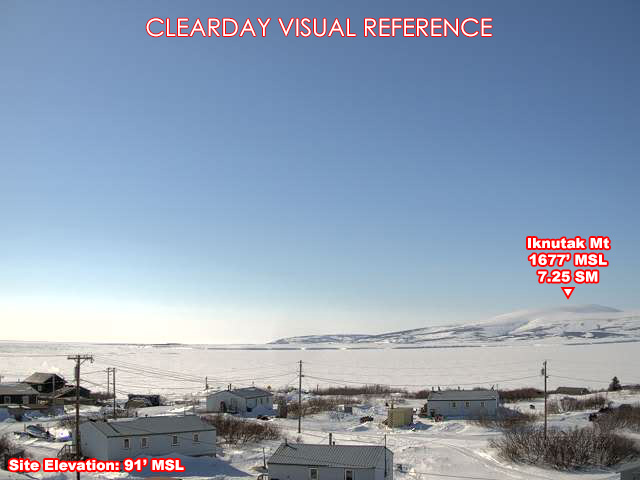 Golovin, South view on a clear day