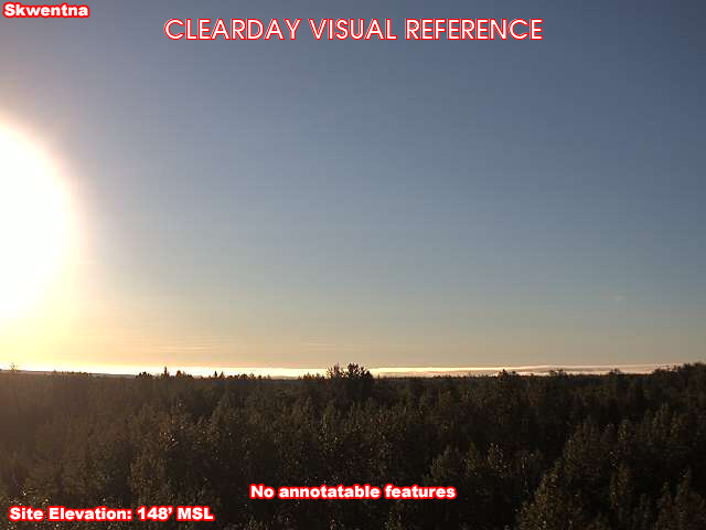 Skwentna, East view on a clear day