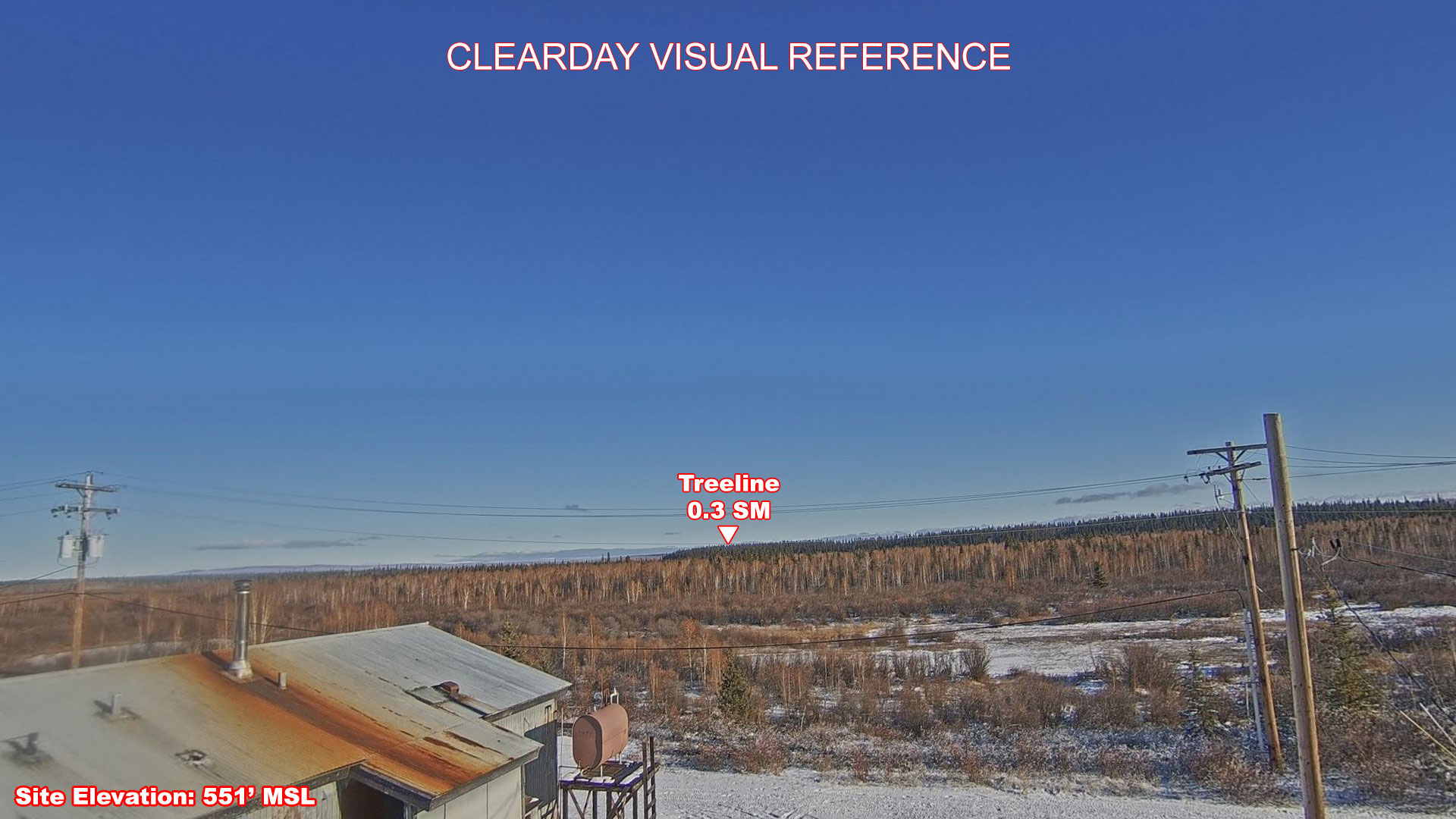Chalkyitsik, East view on a clear day