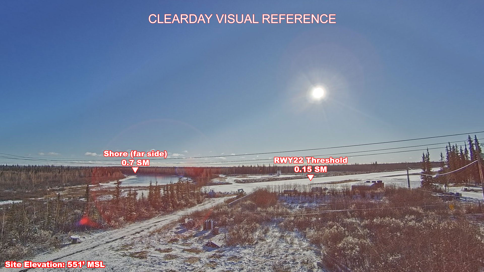 Chalkyitsik, SouthWest view on a clear day