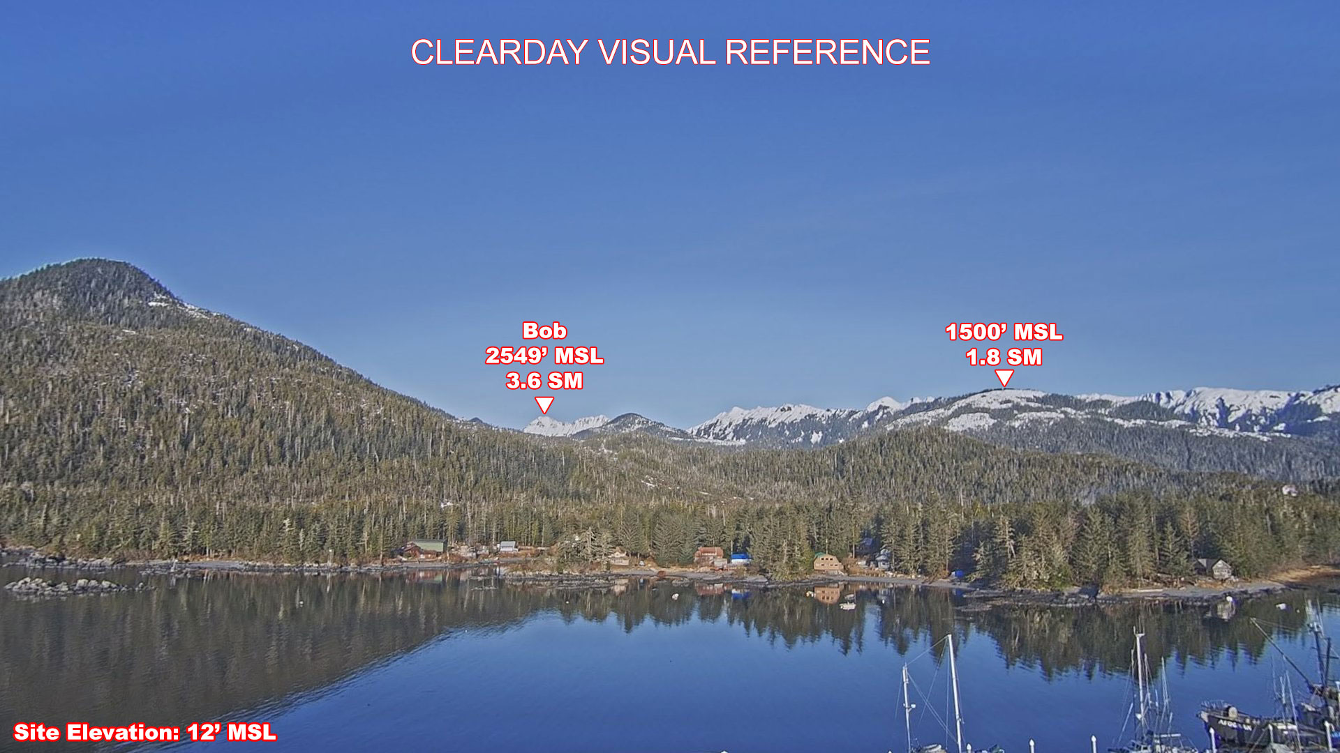 Port Alexander, West view on a clear day