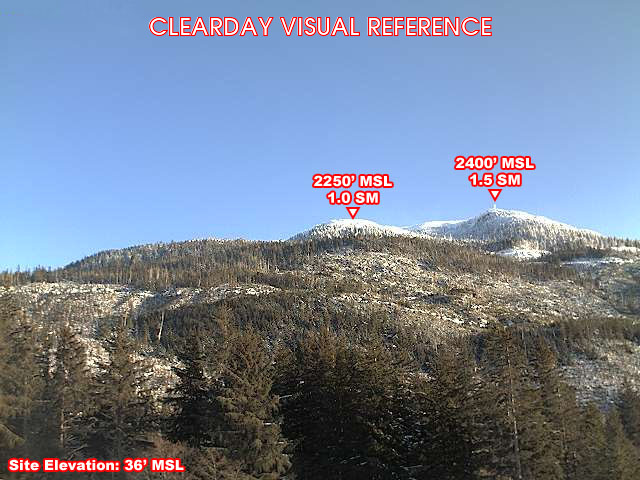 Kasaan, East view on a clear day