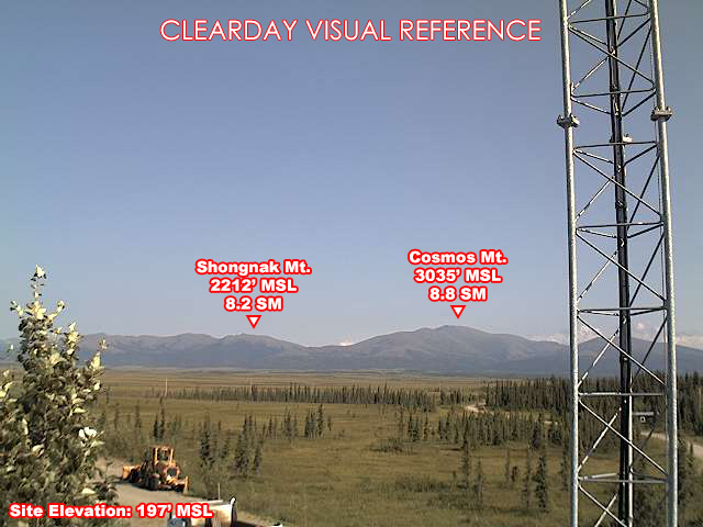 Shungnak, North view on a clear day