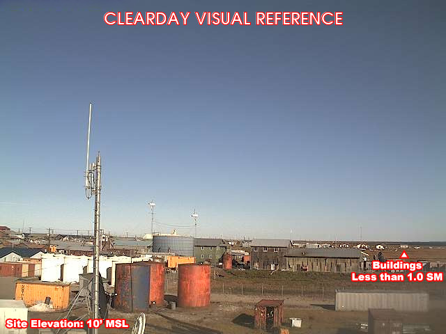 Shishmaref, NorthEast view on a clear day