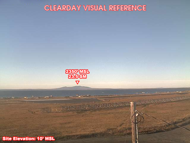 Shishmaref, South view on a clear day