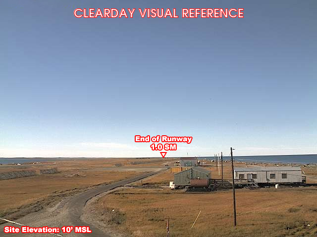 Shishmaref, SouthWest view on a clear day