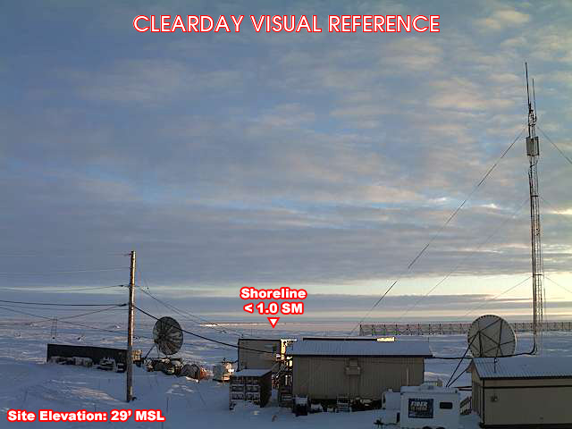 Wainwright, SouthEast view on a clear day