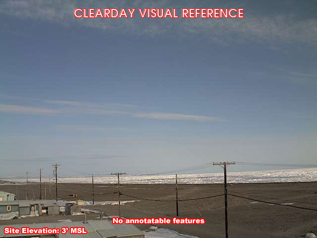 Point Hope, SouthEast view on a clear day