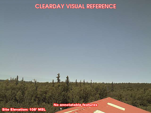 Portage Creek, North view on a clear day