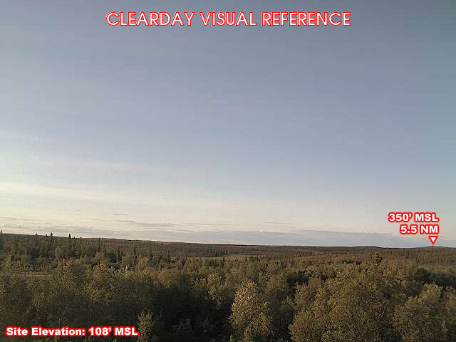 Portage Creek, South view on a clear day