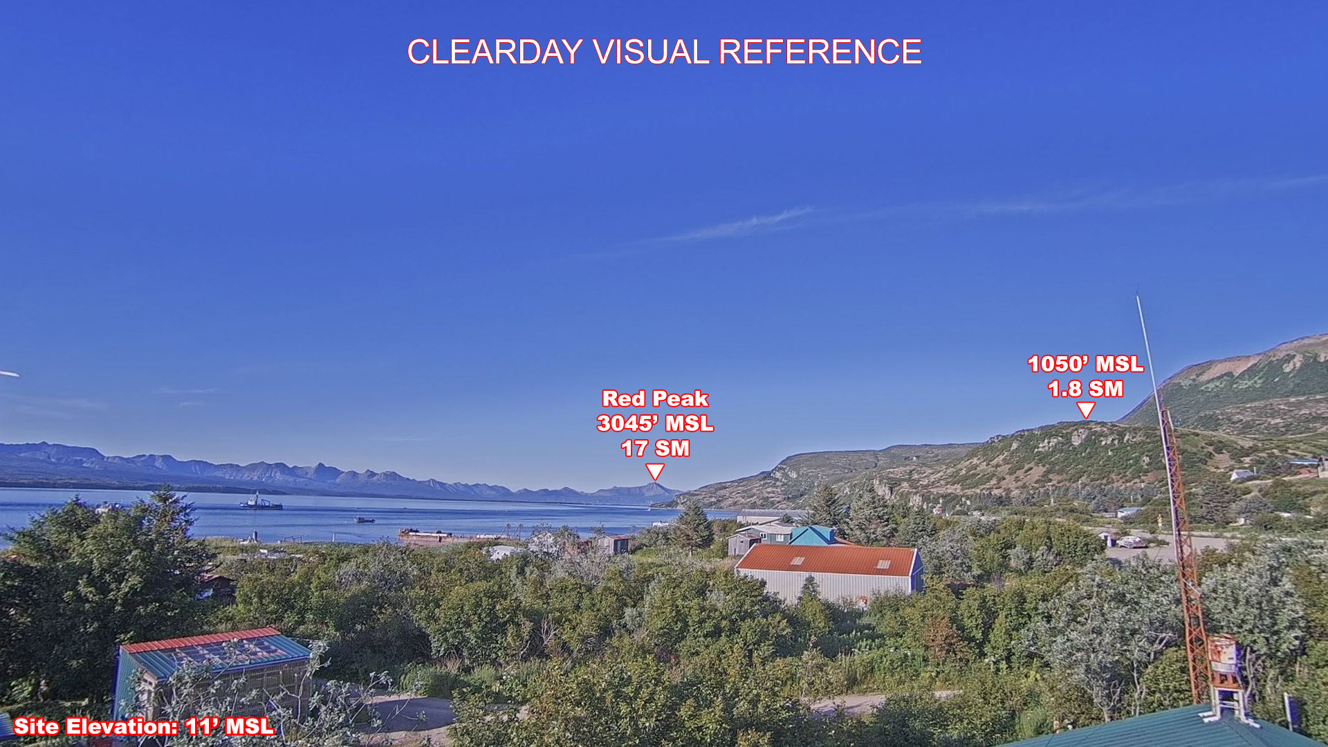 Chignik Lagoon, NorthEast view on a clear day