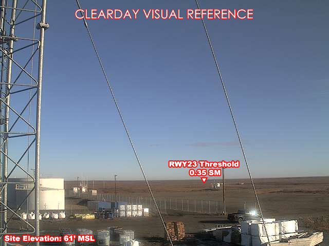 Nuiqsut, East view on a clear day