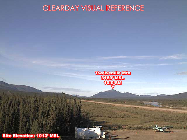 Coldfoot, SouthWest view on a clear day