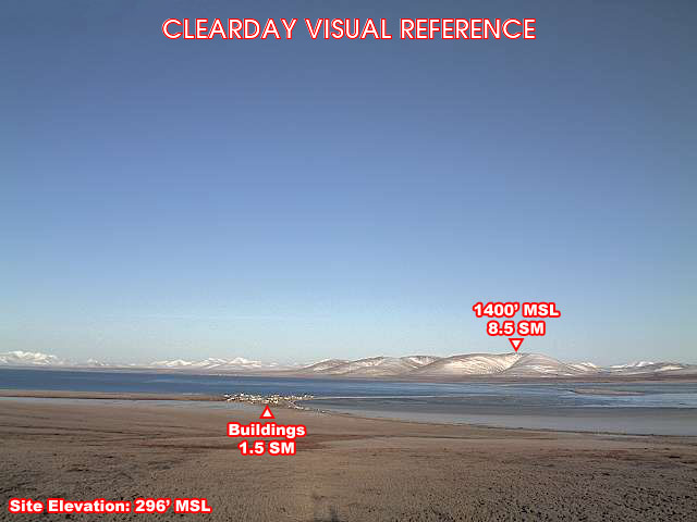 Teller, NorthWest view on a clear day