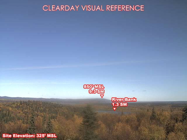 Anvik, North view on a clear day