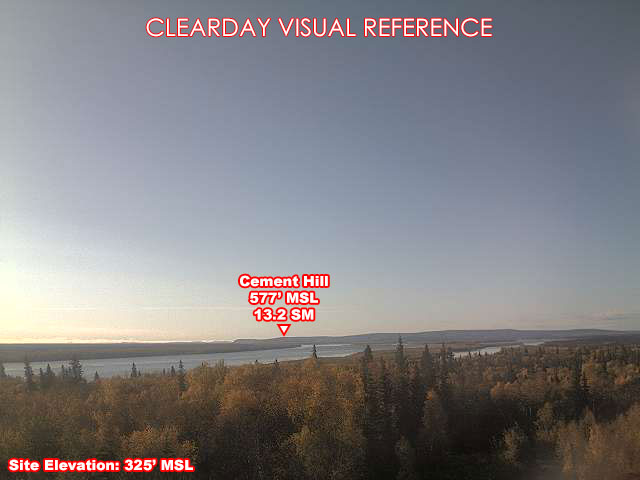 Anvik, South view on a clear day