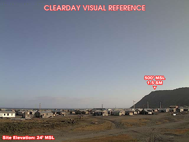 Gambell, NorthEast view on a clear day