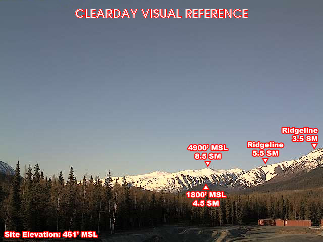Cooper Landing, NorthEast view on a clear day