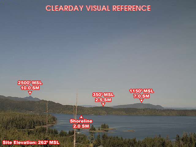 Edna Bay, East view on a clear day
