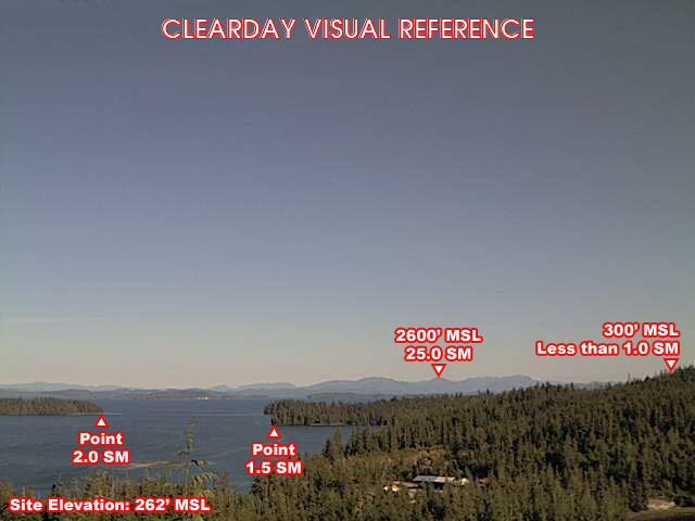 Edna Bay, SouthEast view on a clear day