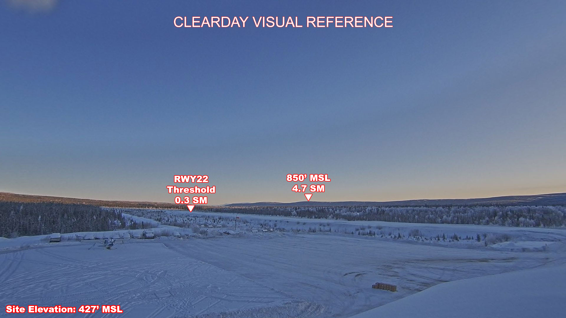 Takotna, SouthEast view on a clear day
