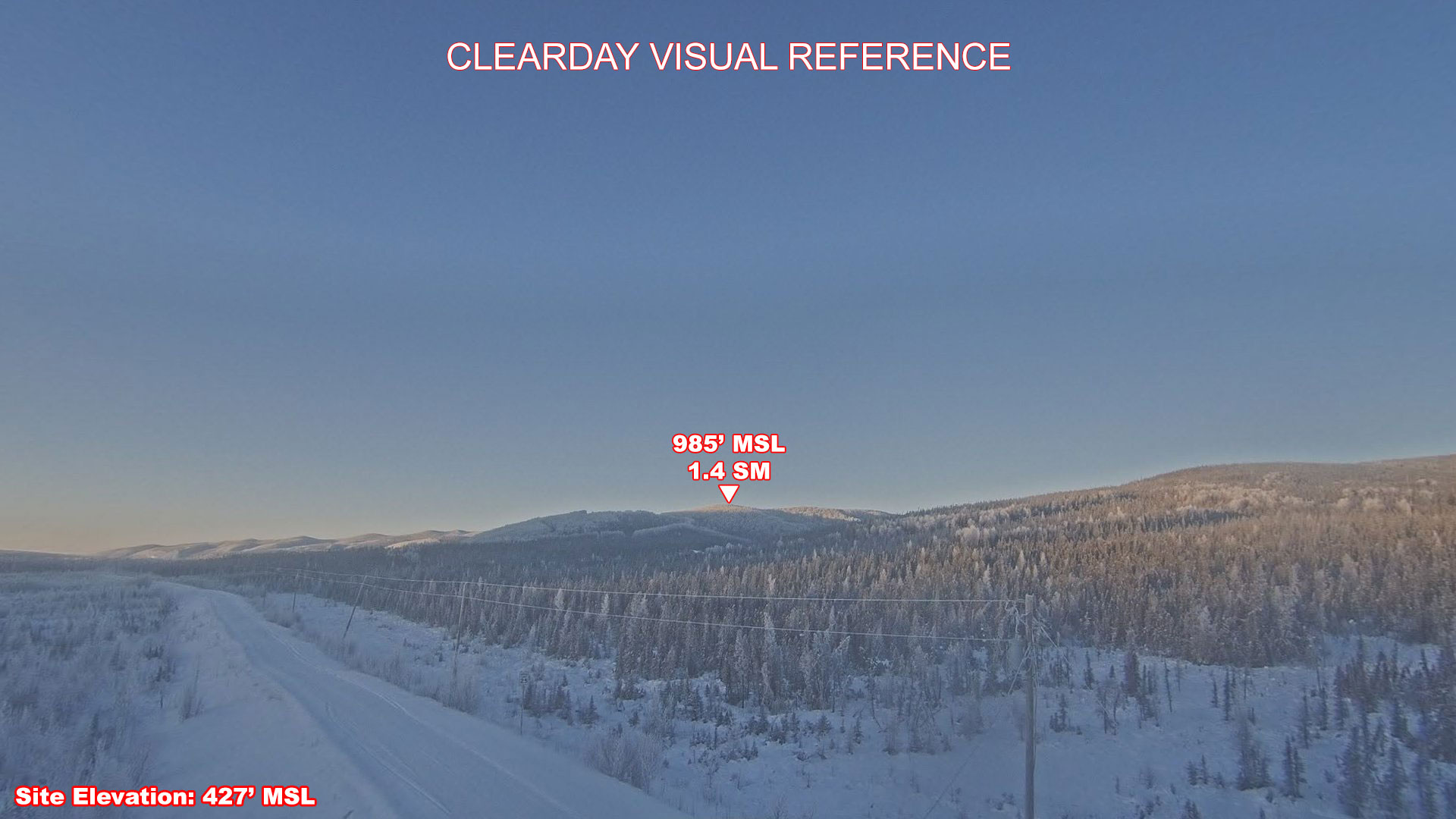 Takotna, West view on a clear day