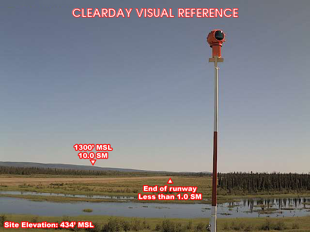 Allakaket, NorthEast view on a clear day