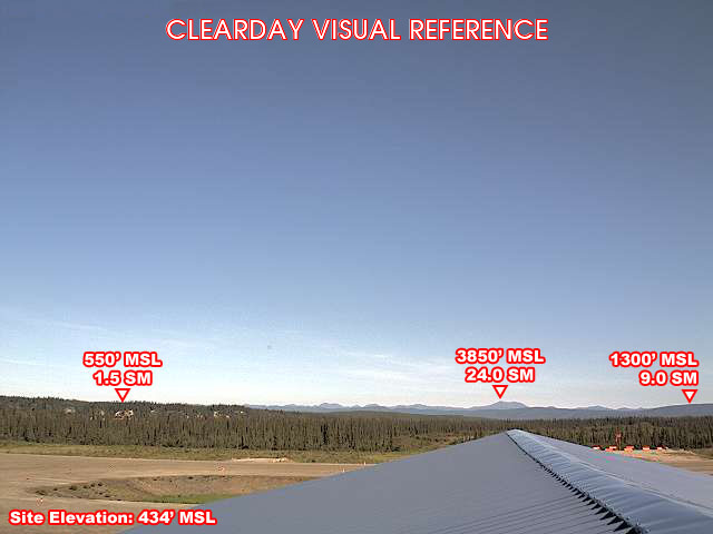 Allakaket, North view on a clear day