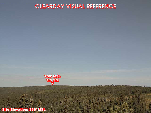 Nulato, NorthEast view on a clear day