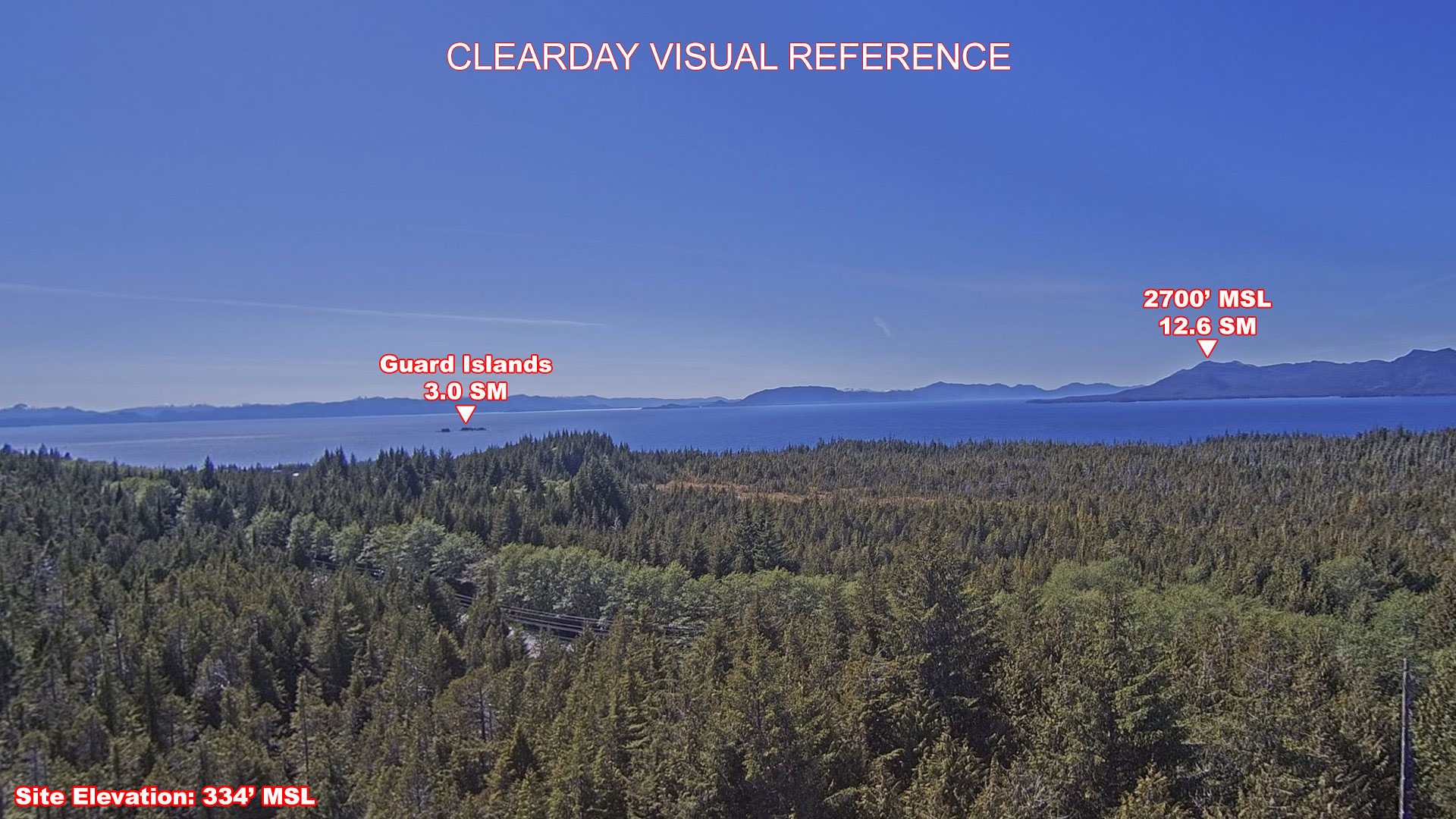 Point Higgins, West view on a clear day