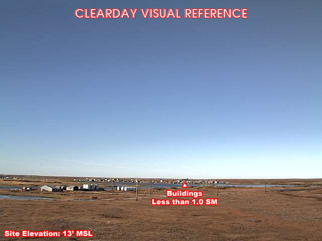 Nunapitchuk, SouthWest view on a clear day