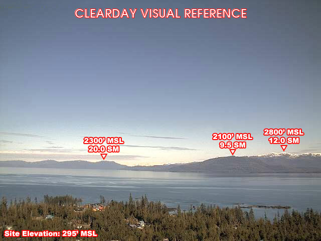 Coffman Cove, North view on a clear day