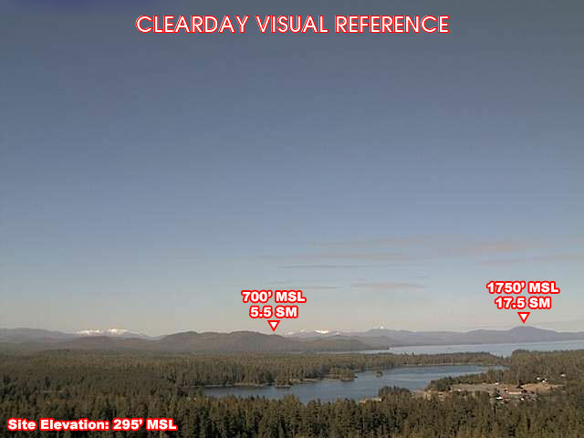 Coffman Cove, NorthWest view on a clear day