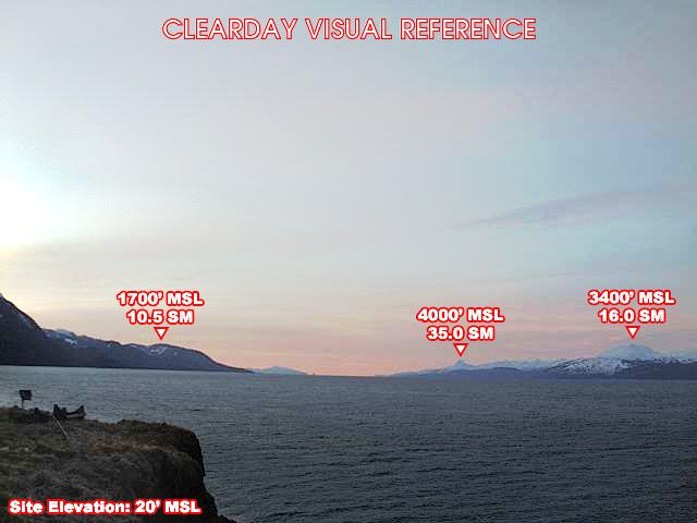 Eldred Rock, South view on a clear day